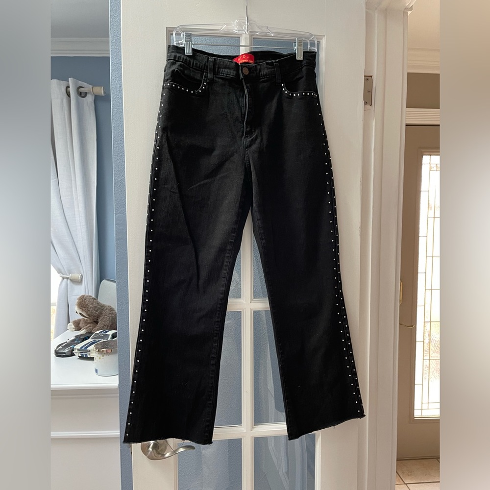 NYDJ Black rhinestone jeans